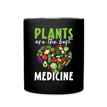 Plants Are The Best Medicine Nutritionist - Full Colour Mug - black - Front
