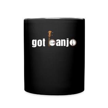 Chemises Banjo Pour Hommes Bluegrass Appalachia Folk - Mug uni - noir - Devant