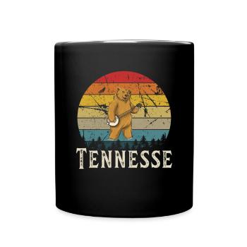 Banjo Shirts For Men Bluegrass Appalachia Folk - Full Colour Mug - black - Front