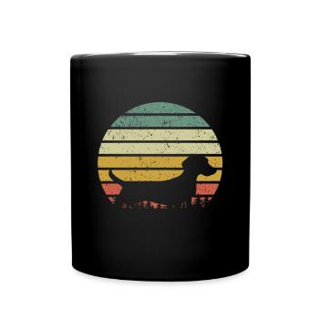 Teckel Cadeau Dixie Viennese Doxie Teckel - Mug uni - noir - Devant