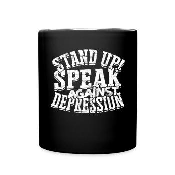 depression depressive sad idea unglückl - Full Colour Mug - black - Front