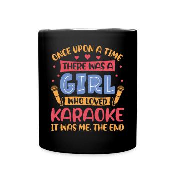 Karaoke Singer Once Upon A Time - Full Colour Mug - black - Front