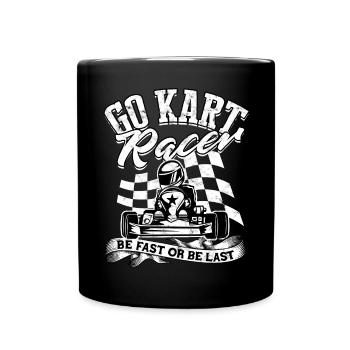 Coureur de course de pilote de karting de karting - Mug uni - noir - Devant