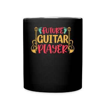 Bébé Guitariste Nouveau-né Guitariste - Future Guit - Mug uni - noir - Devant