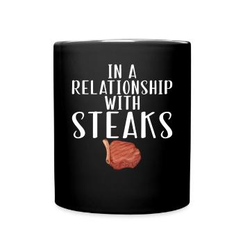 Steak Lover Steak Gift - Full Colour Mug - black - Front