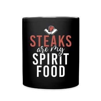 Steak Lover Steak Cadeau - Mug uni - noir - Devant