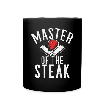 Steak Lover Steak Cadeau - Mug uni - noir - Devant