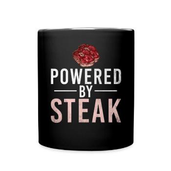 Cadeau de steak amateur de steak - Mug uni - noir - Devant