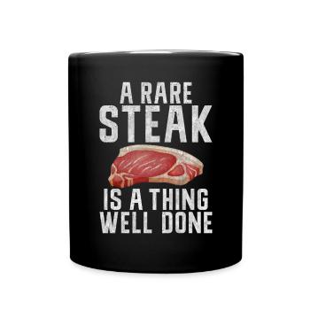 Steak Lover Steak Gift - Full Colour Mug - black - Front