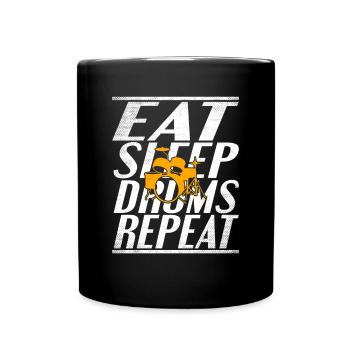 Nourriture Sleeping Drums - Mug uni - noir - Devant