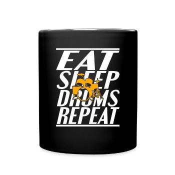 Nourriture Sleeping Drums - Mug uni - noir - Devant