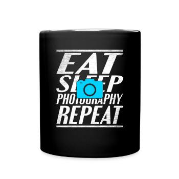 Food Sleeping Photography - Full Colour Mug - black - Front