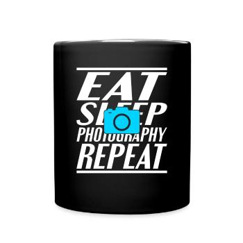 Food Sleeping Photography - Full Colour Mug - black - Front