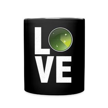 Air Traffic Controller Love Radar Flight Control - Full Colour Mug - black - Front