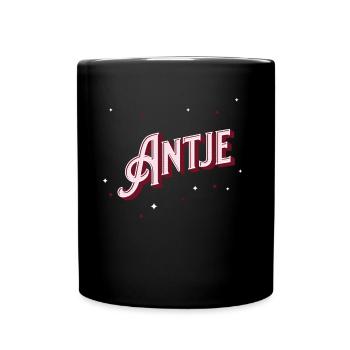 Antje name personalized - Full Colour Mug - black - Front