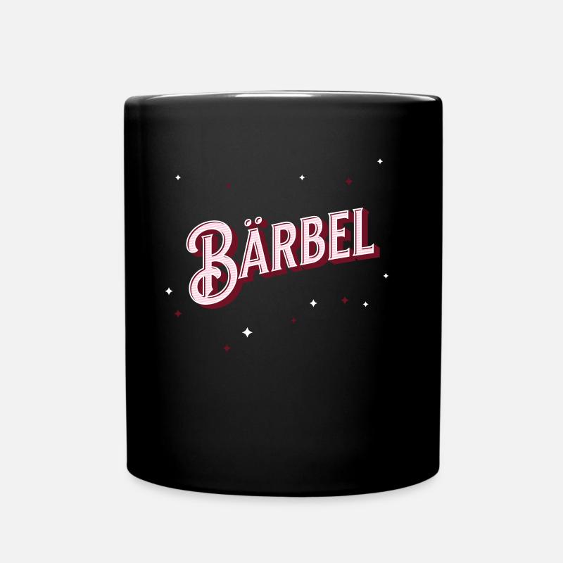 Bärbel Namen personalisiert - Tasse einfarbig - Schwarz