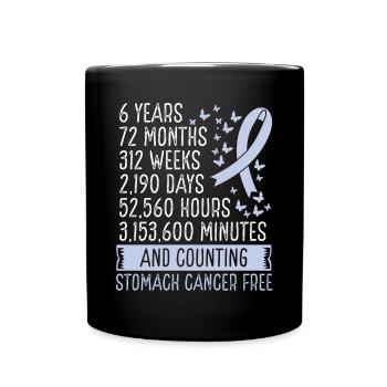 6 Years Stomach Cancer Free Ribbon Movement - Tasse einfarbig - Schwarz - Vorne