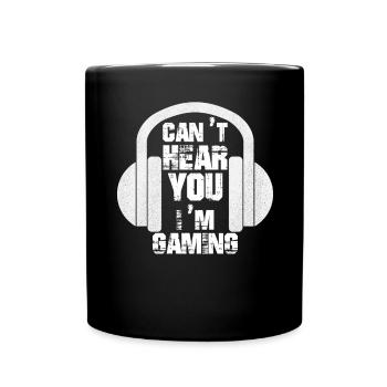 Je ne peux pas t’entendre I m Gaming Video Gamer Headset - Mug uni - noir - Devant