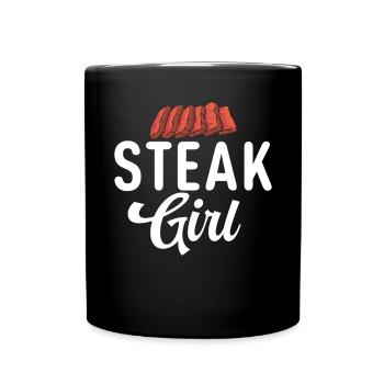 Steak Lover Steak Gift - Full Colour Mug - black - Front