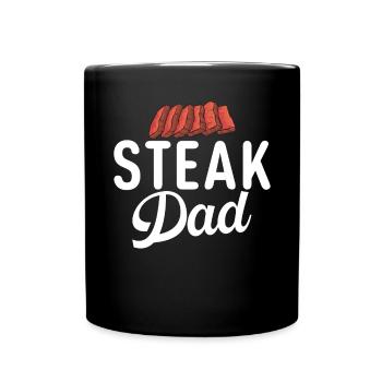 Cadeau de steak amateur de steak - Mug uni - noir - Devant