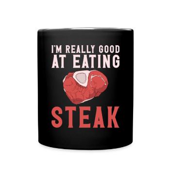Steak Lover Steak Gift - Full Colour Mug - black - Front