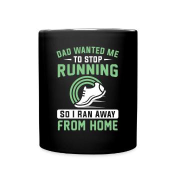 Jogging Dicton pour courir - Runners - Mug uni - noir - Devant
