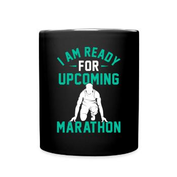 Jogging Saying for Running - Runners - Full Colour Mug - black - Front