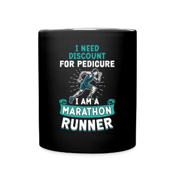 Jogging Saying for Running - Runners - Full Colour Mug - black - Front