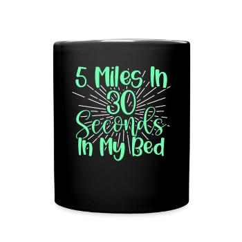 Jogging Saying for Running - Runners - Full Colour Mug - black - Front