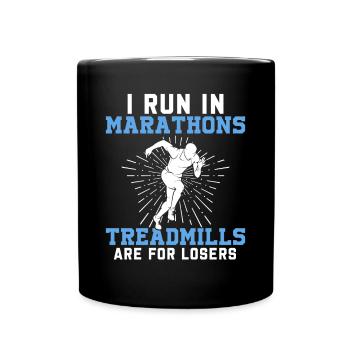 Jogging Saying for Running - Runners - Full Colour Mug - black - Front
