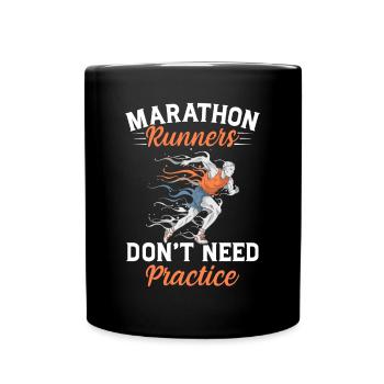 Jogging Saying for Running - Runners - Full Colour Mug - black - Front