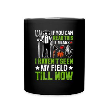 Farmer Tractor Farming Quota for Farmers - Full Colour Mug - black - Front