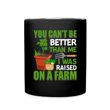 Farmer Tractor Farming Quota for Farmers - Full Colour Mug - black - Front