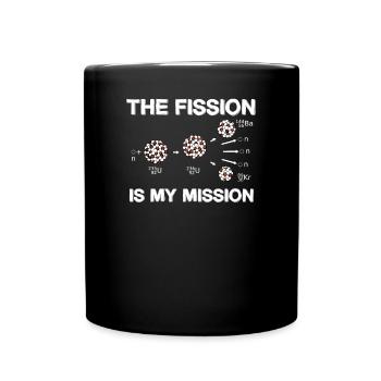 Nuclear power plant Nuclear energy Renewable energy - Full Colour Mug - black - Front
