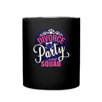 Divorce Party Squad - Full Colour Mug - black - Front