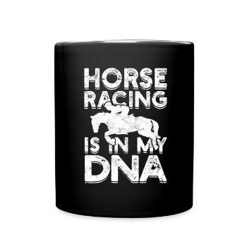 courses de chevaux balade à cheval chevaux cavalier cadeau g - Mug uni - noir - Devant