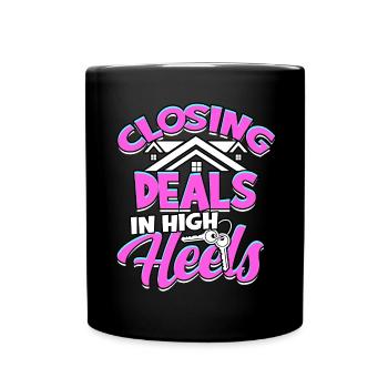 agent immobilier agent immobilier cadeau cadeau - Mug uni - noir - Devant