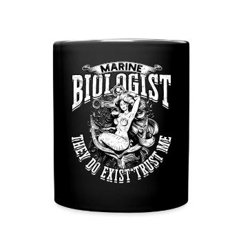 biologie marine biologiste marin biologie marine biologiste - Mug uni - noir - Devant