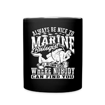 biologie marine biologiste marin biologie marine biologiste - Mug uni - noir - Devant