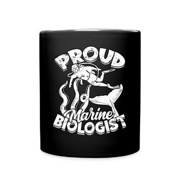 marine biology marine biologist sea biology biologist - Full Colour Mug - black - Front