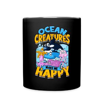 marine biology marine biologist sea biology biologist - Full Colour Mug - black - Front