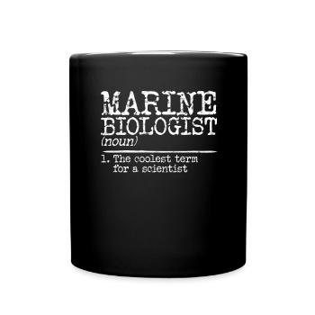 biologie marine biologiste marin biologie marine biologiste - Mug uni - noir - Devant