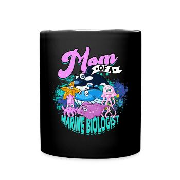 marine biology marine biologist sea biology biologist - Full Colour Mug - black - Front