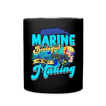 biologie marine biologiste marin biologie marine biologiste - Mug uni - noir - Devant