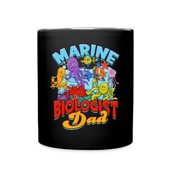 marine biology marine biologist sea biology biologist - Full Colour Mug - black - Front