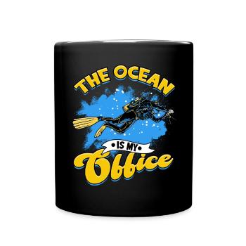 biologie marine biologiste marin biologie marine biologiste - Mug uni - noir - Devant