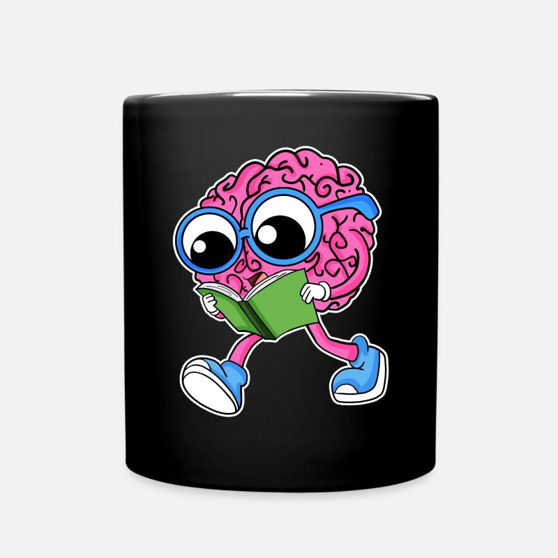 Lecture du cerveau - Mug uni - noir