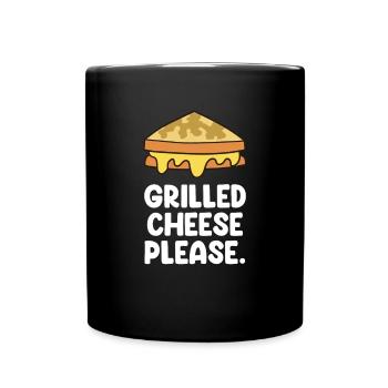 Drôle d’amateur de fromage Humour Fromage - Mug uni - noir - Devant