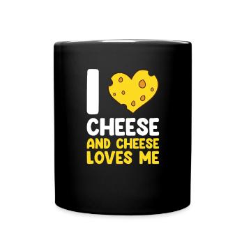 Drôle d’amateur de fromage Humour Fromage - Mug uni - noir - Devant