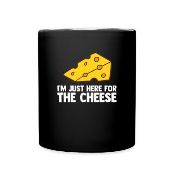 Drôle d’amateur de fromage Humour Fromage - Mug uni - noir - Devant